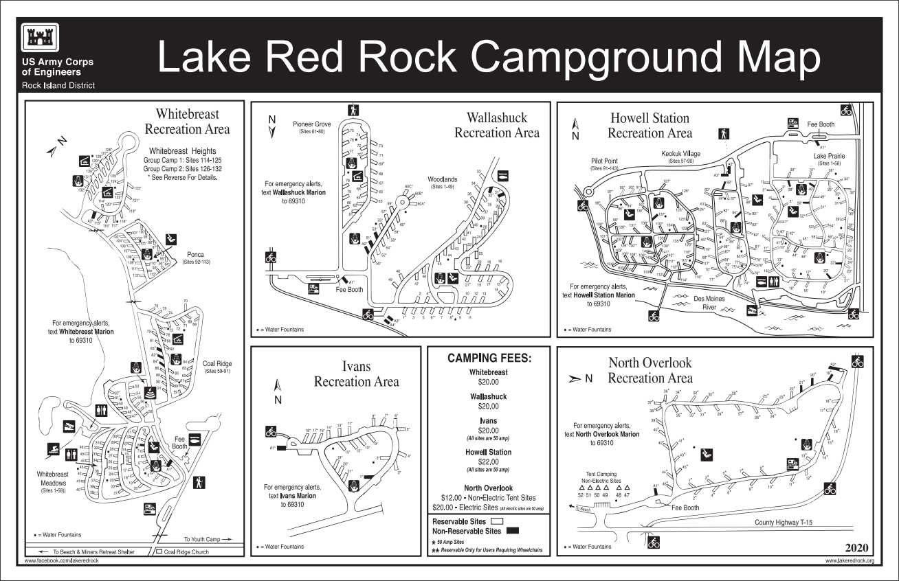 Rock Island District > Missions > Recreation > Lake Red Rock > Maps
