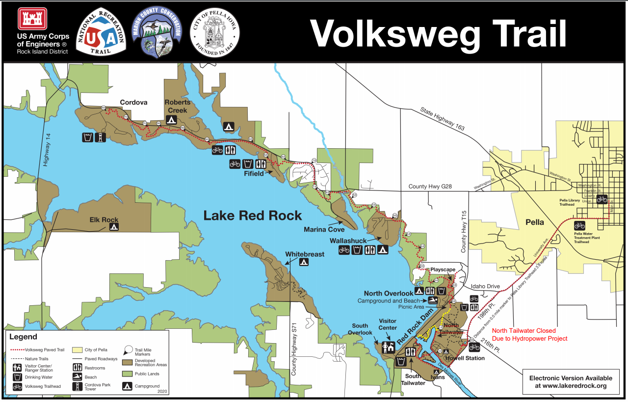 Rock Island District > Missions > Recreation > Lake Red Rock > Maps