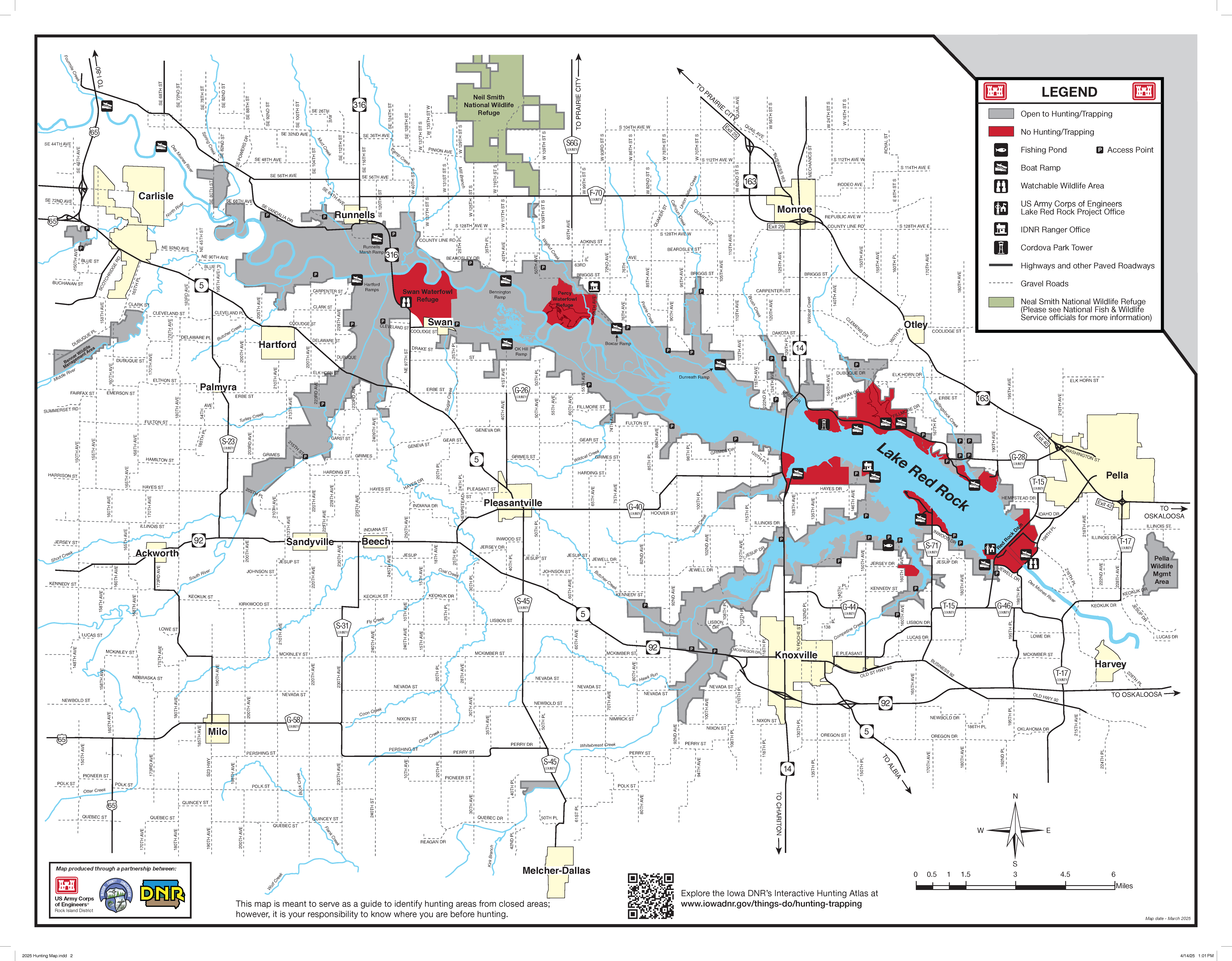 Lake Red Rock Hunting & Trapping Map
