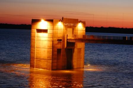 Saylorville Lake during high water in 2010.