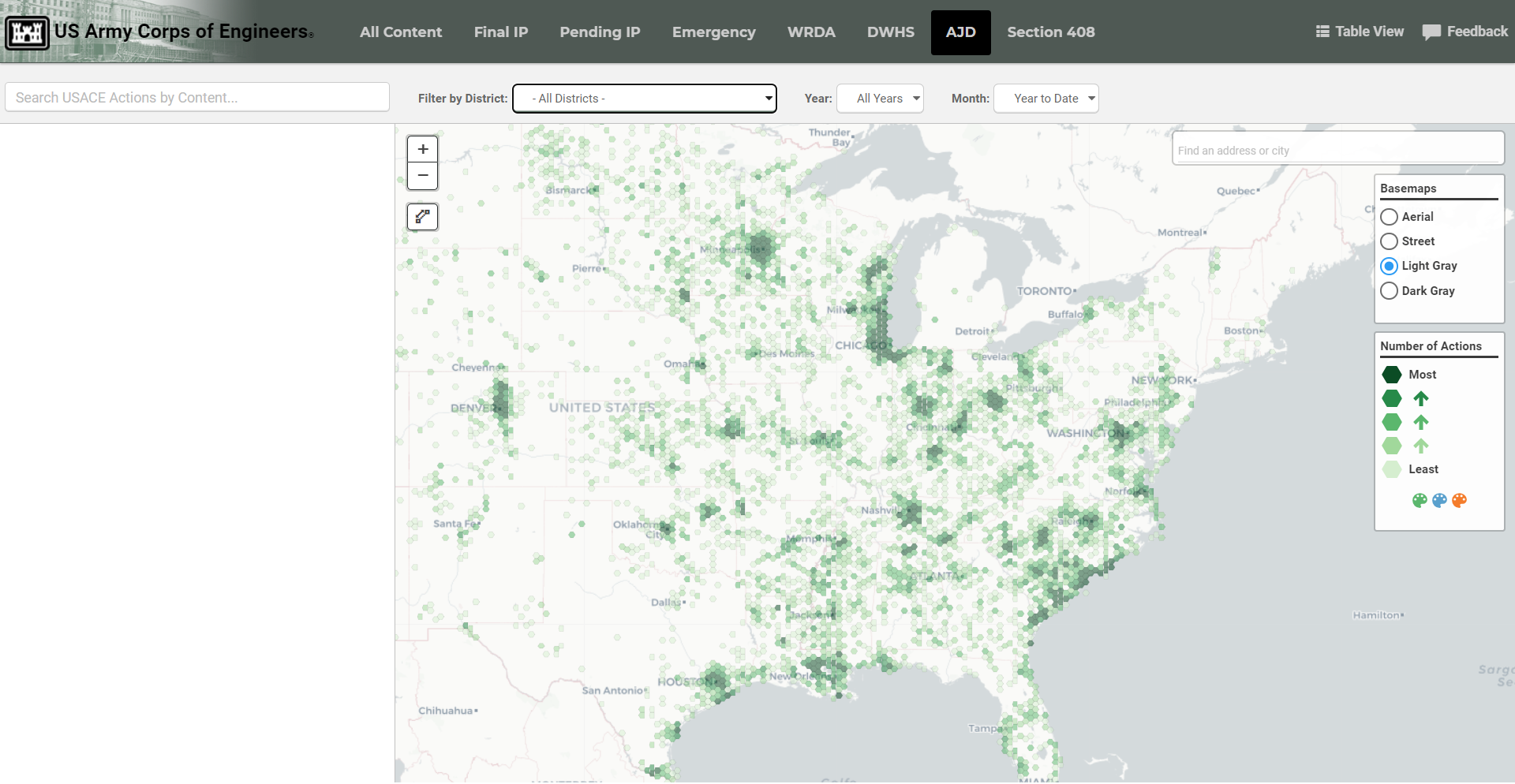 USACE AJD Website