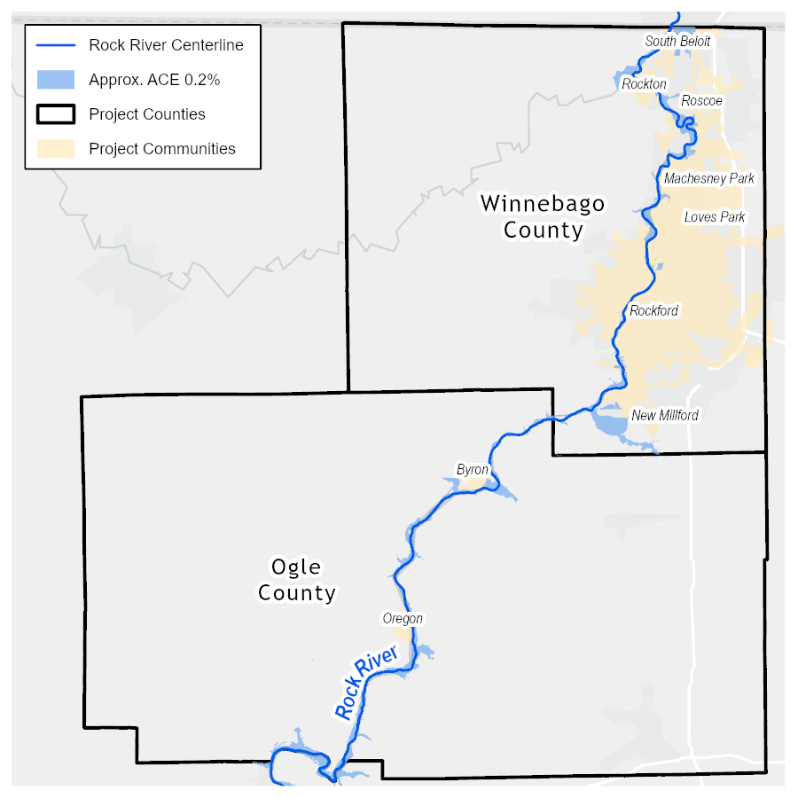 Upper Rock River Project Map